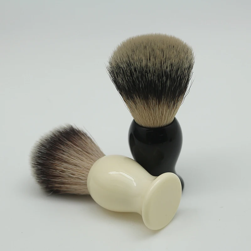 

JDK Acrylic beard brush Custom logo Nylon bristles shaving brush synthetic wholesale for men