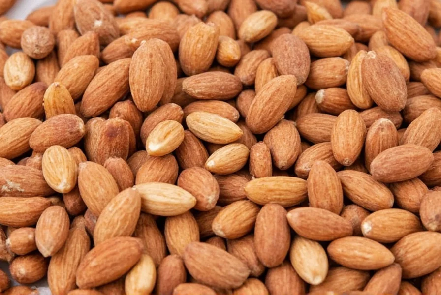 Step-by-step process of making homemade cinnamon almonds with raw almonds, cinnamon, and honey in a mixing bowl