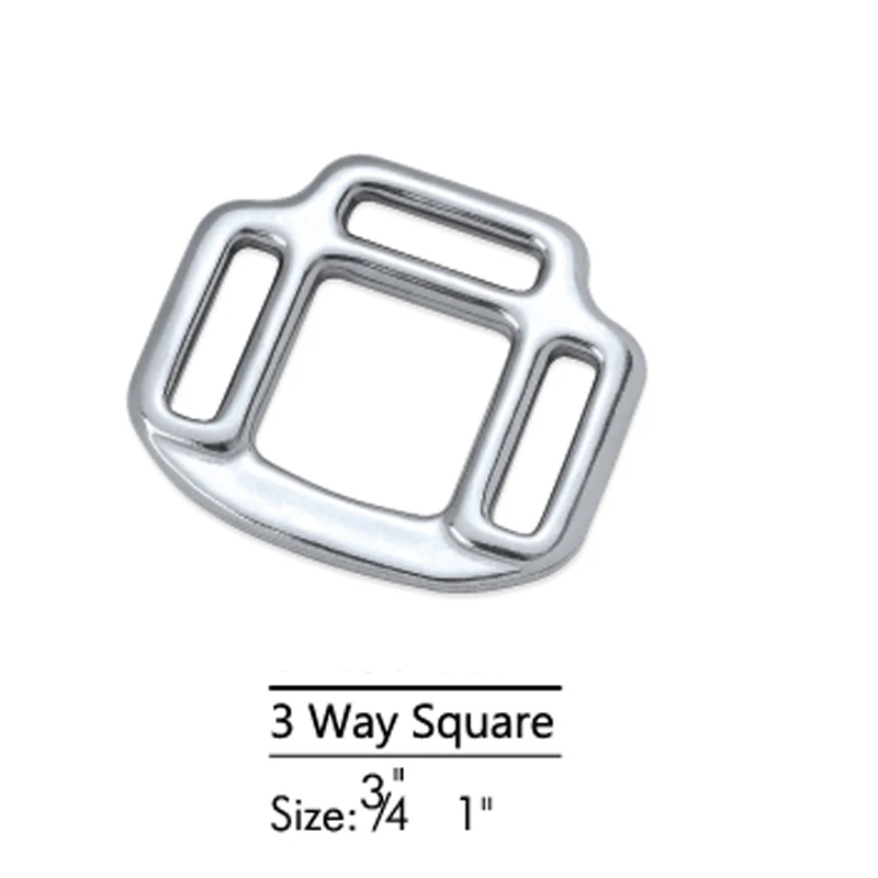 
China Supplier Quality All Bag Hardware Accessories Outdoor Clothing Accessories 3 Way Square 