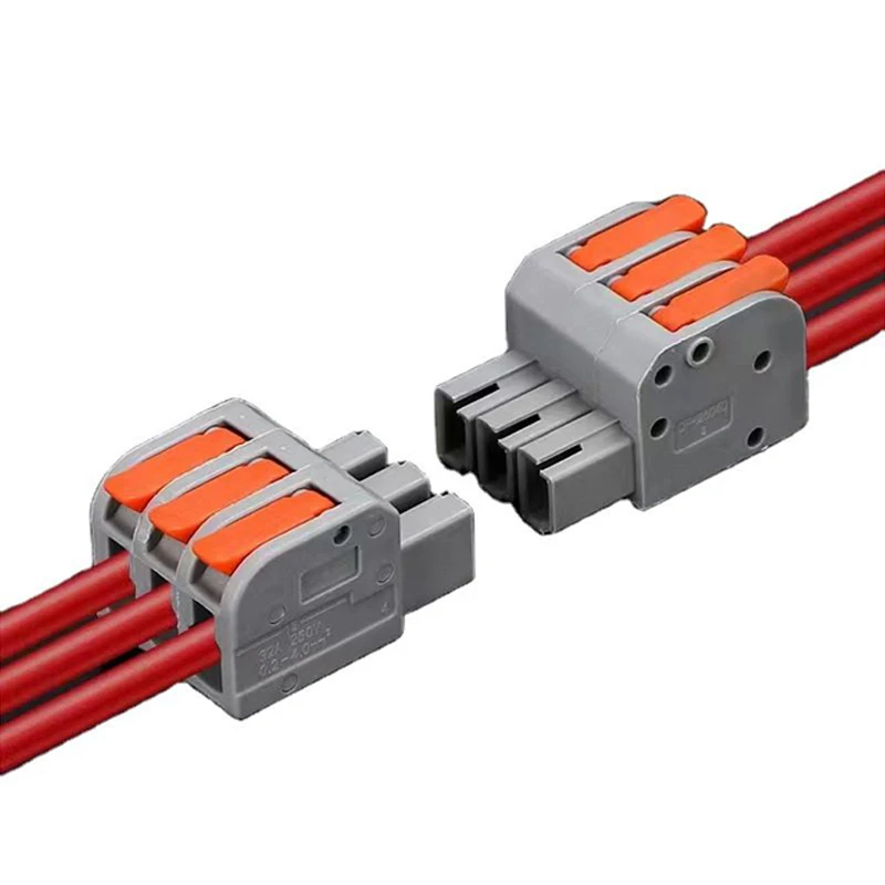 

SPL 222 223 Compact Wire Wiring Connector Conductor Terminal Block with Lever 0.08-2.5mm quick splice connector