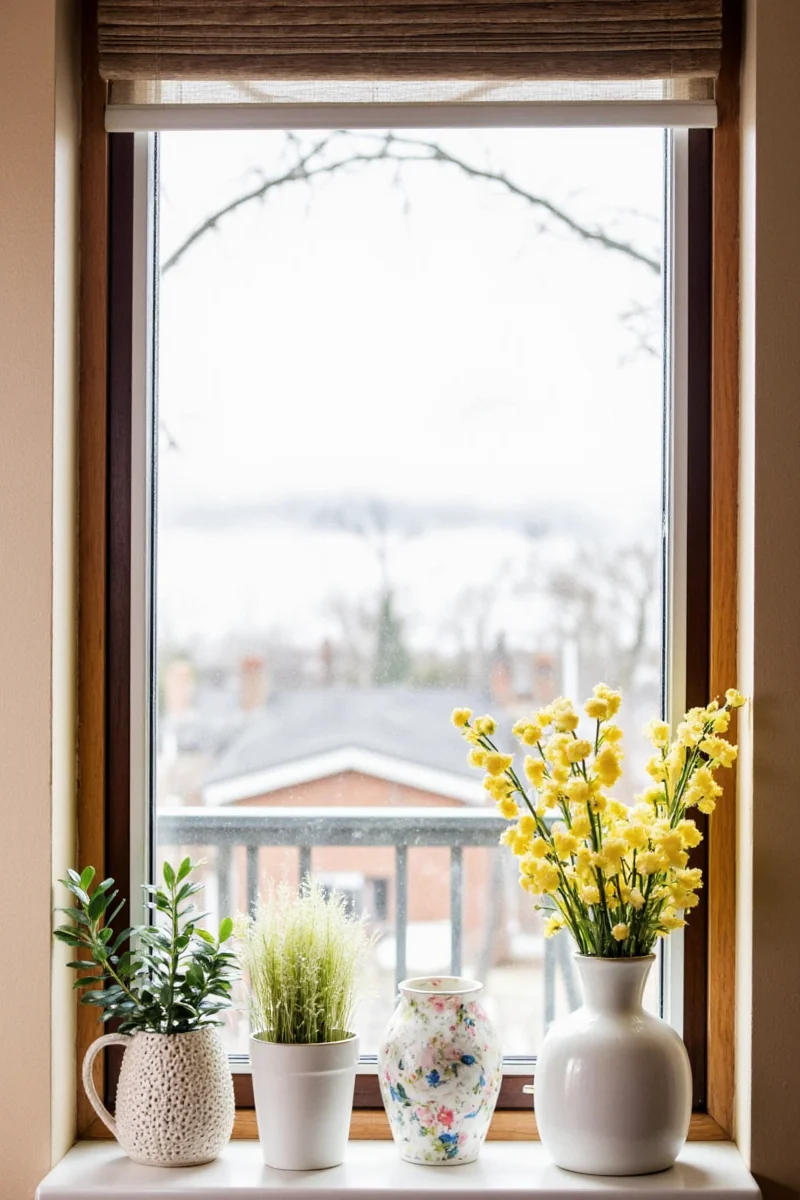 Window locks installed on a child-safe home window