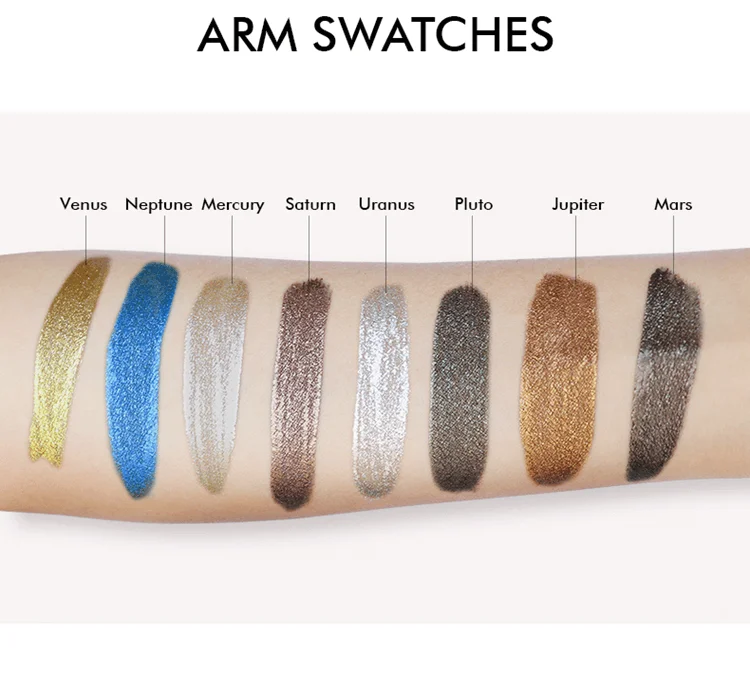 Domani Beauty Waterproof Shimmer Wholesale Custom Glazed Glitter Makeup Brush Private Label Single Liquid Eye Shadow Eyeshadow