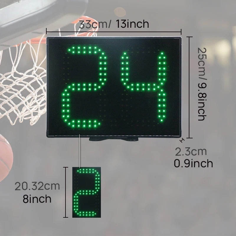Ganxin 0-99 Countdown Timer Ball Game Use LED Digital Counter Basketball 24 Seconds Shot Clock