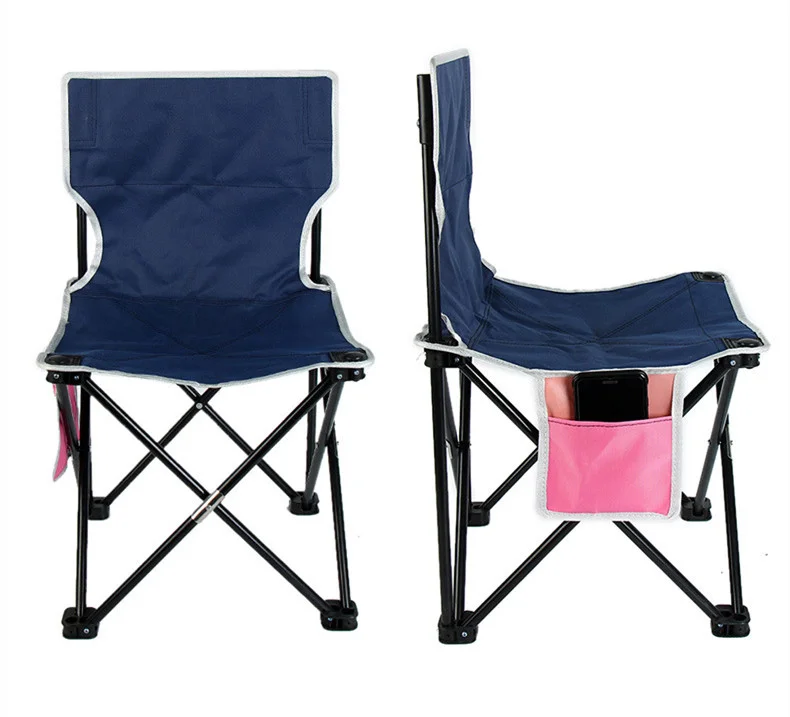 

2021 new arrival wholesale new folding chair camping portable outdoor small art sketching fishing backrest painting Oxford stool