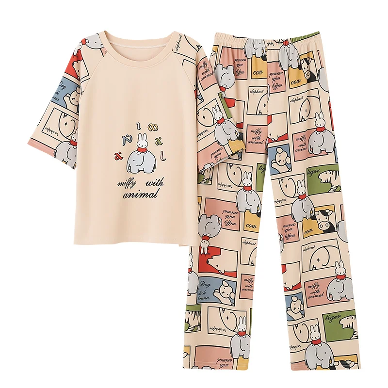 

2020 summer new design animal cartoon pajamas ladies nightwear women pajama set