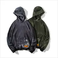 

2019 Autumn Hip Hop Men Hoodies Fashion Loose Cotton Tie Dyed Casual Men Sweatshirt