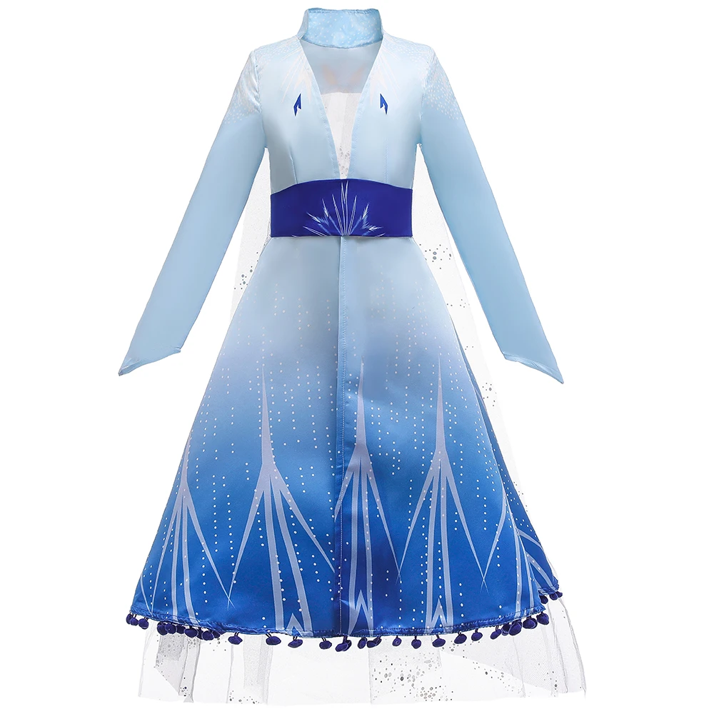 New Frozen2 Hot Wholesale Children Clothes Frozen Girls Elsa Costume Coat BX1655