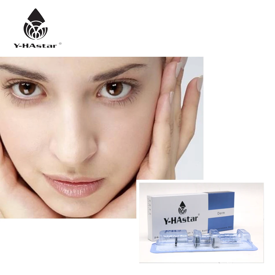 

Anti-wrinkle face filler cross linked ha gel injectable hyaluronic acid dermal filler for skin with 5ml, Transparent