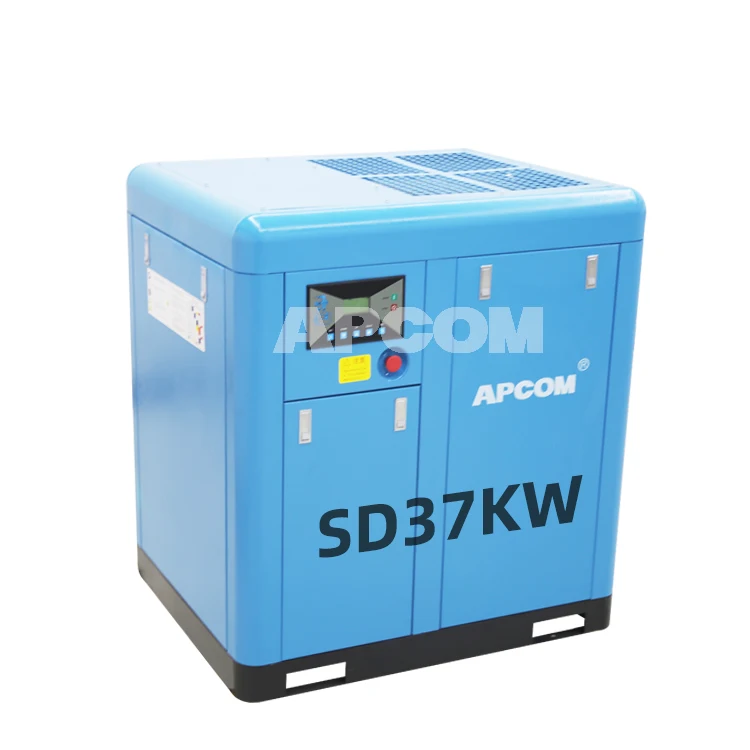 

APCOM Factory Low Noise Compresseur d'air Direct Mute Industrial Rotary 50HP 37kw Screw Compressor Air-Compressors