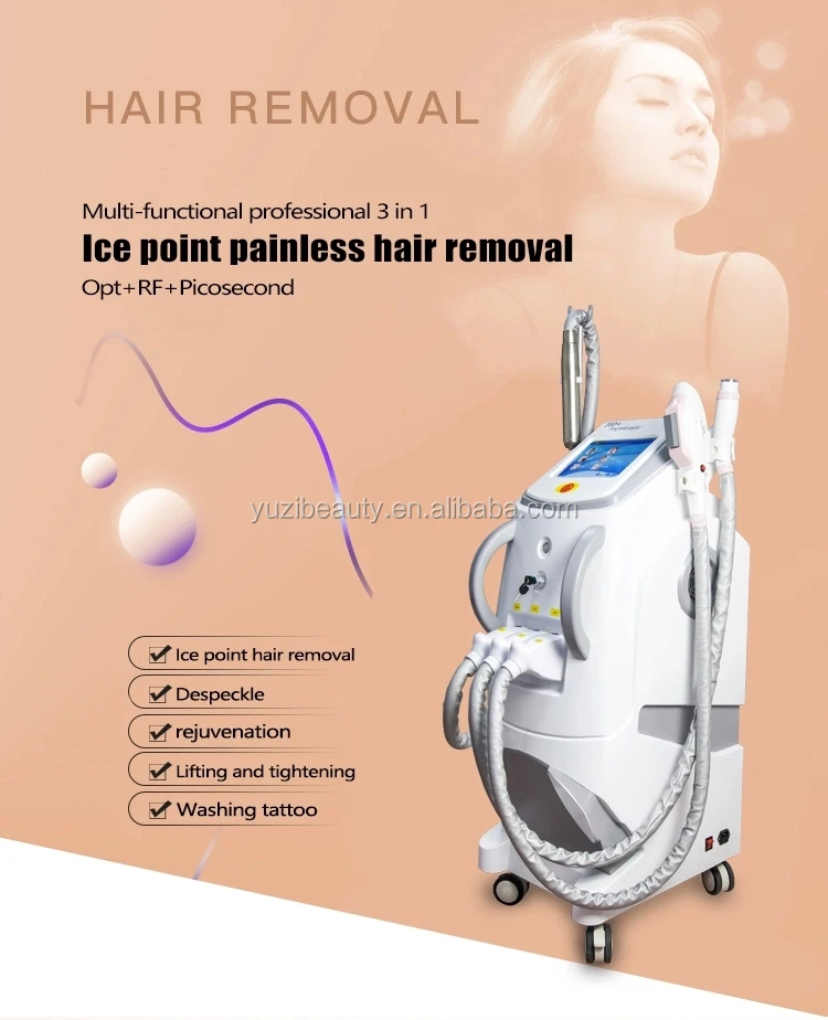 3 In 1 Rf Nd Yag Laser Shr Remove Hair Permanently Multifunctional Beauty Machine Buy Best