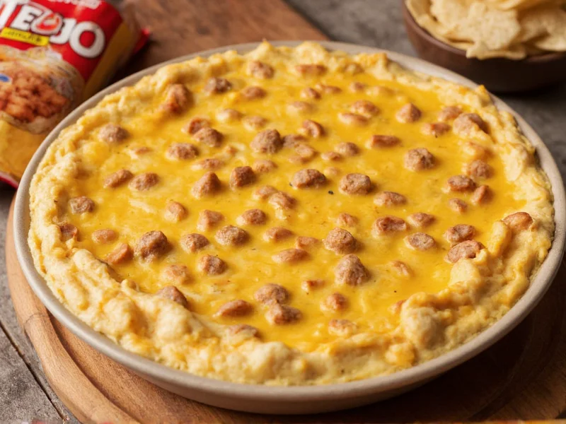 Perfect Velveeta Cheese Dip with Rotel & Sausage Recipe