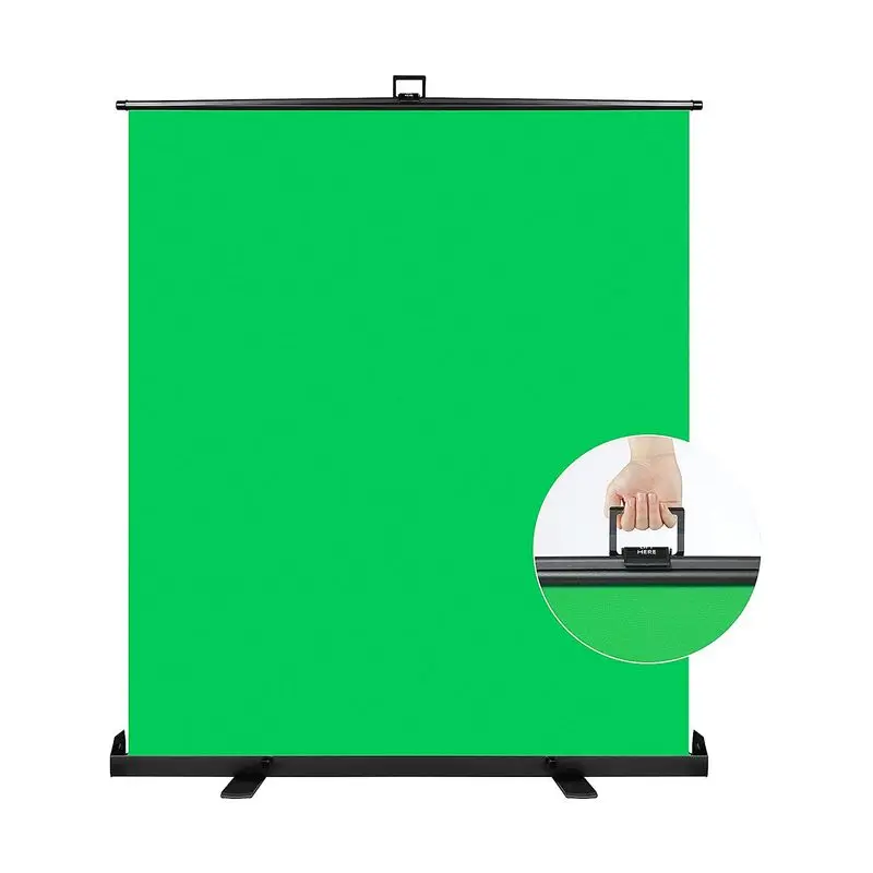 

photography background 72'' x 61'' Green Screen Backdrop Collapsible chroma key panel for background video studio