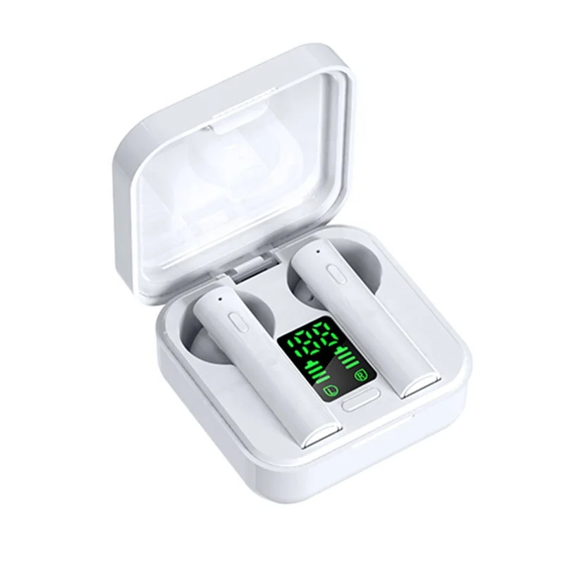 

Hot Selling Mini Sport Earphone Wireless Stereo Earphone with Charging Case Waterproof Earphone, White