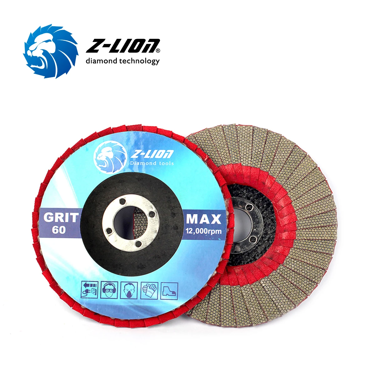 Zlion Electroplated Emery Flap Discs For Grinding & Trimming Stone