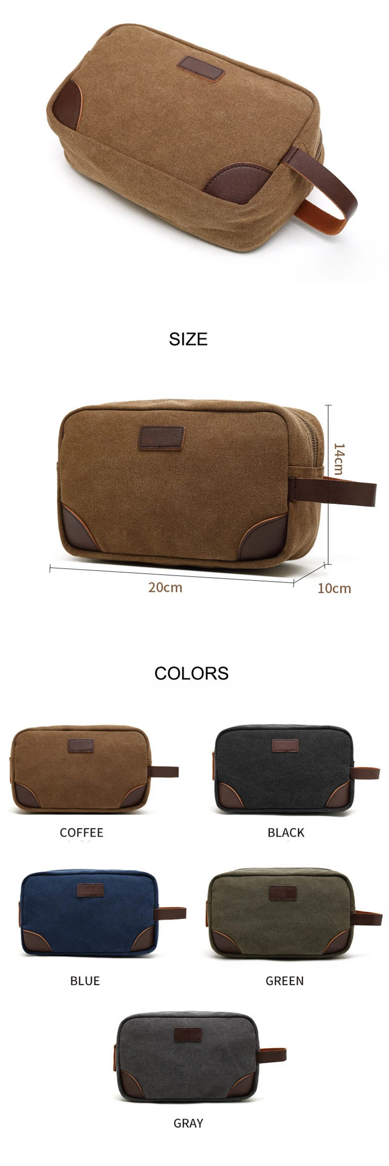 black toiletry bag