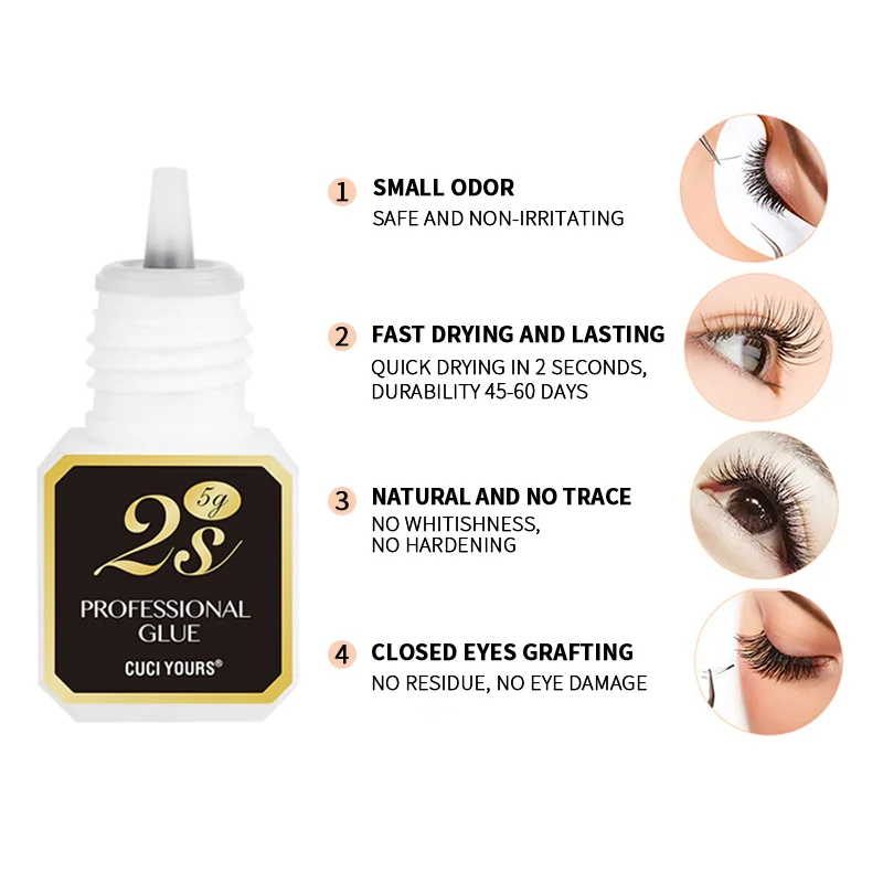 

Fast dry strong individual private label adhesive lash glue eyelash extensions glue
