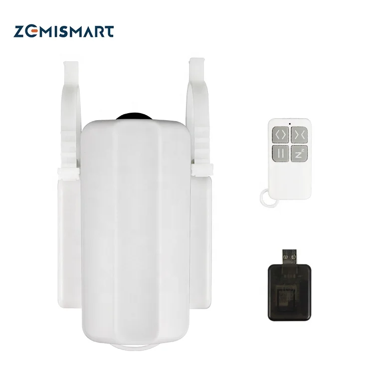 

For Roman Rod I Type U Type Curtains Track SmartLife Alexa Google Home Control zemismart WiFi Tuya Smart Curtain Driver Robot, White