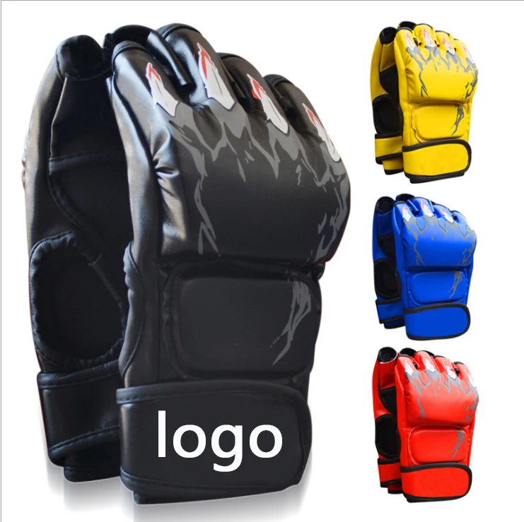 

wholesale mma boxing gloves custom logo manufacturers custom pu leather ufc sparring gloves training