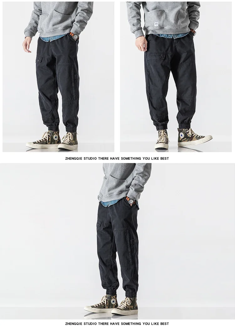 
2020 winter new product trousers casual overalls men 