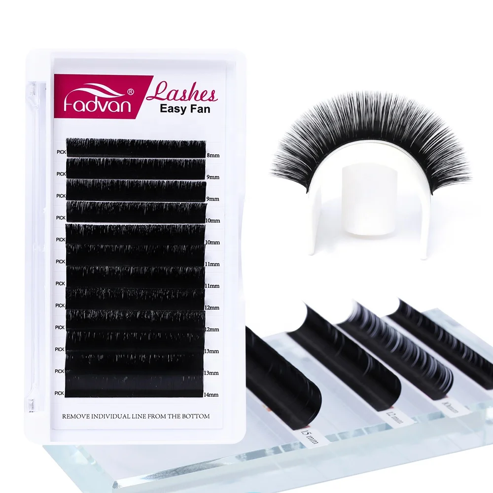 

Easy Fan Lash Extensions 0.03 0.05 0.07 Mink Individual Semi-Permanent Premade Volume Fans 2D~10D Auto Fan Volume Eyelash