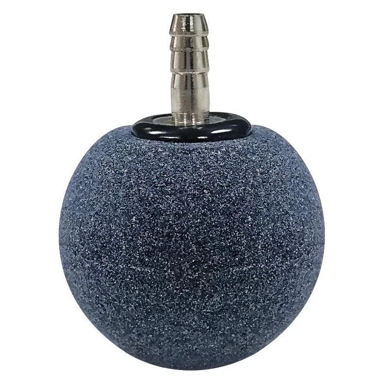 

aquarium grey golf ball stainless steel joint for fish tank hydroponics high temperature sintered diameter 40mm air stone, Dark grey