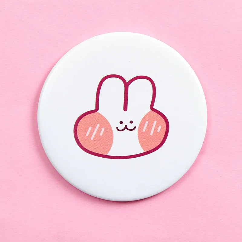 

Promotional gifts small mirror creative fashion tinplate cartoon makeup small mini mirrors, Color