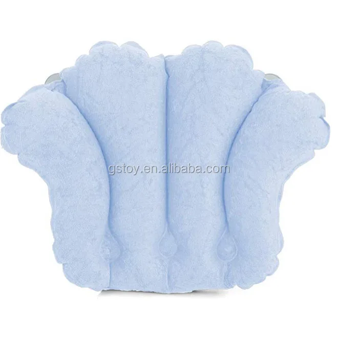 Luxury Home Spa Soaking Back Support Inflatable Terry Cloth Bath