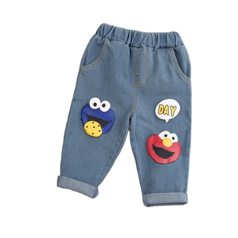 

Autumn 2020 new manufacturers direct supply children's clothing pure color jeans children's spring and autumn pants