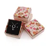 CYRB-030 Hot Sale Wedding Jewelry Accessories Squre Amazing Jewelry Box Paper Cardboard Gift Ring Box Flower