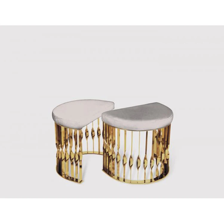 New Products Modern Metal Base Velvet Stools Stainless Steel Ottoman Bench Buy Stools Velvet Stools Metal Base Velvet Stools Product On Alibaba Com