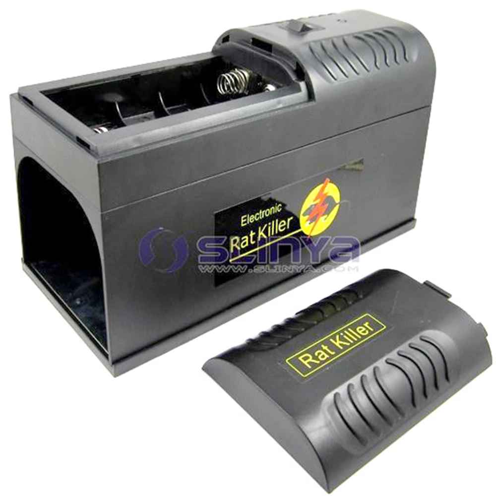 

Black Plastic Electric Mouse Trap Killer Rat Zapper