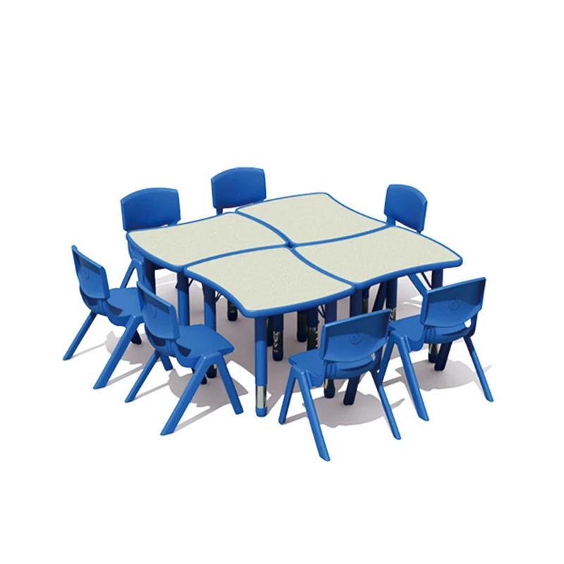 High Quality Kids Folding Hot Kindergarten Plastic Desks And Chairs