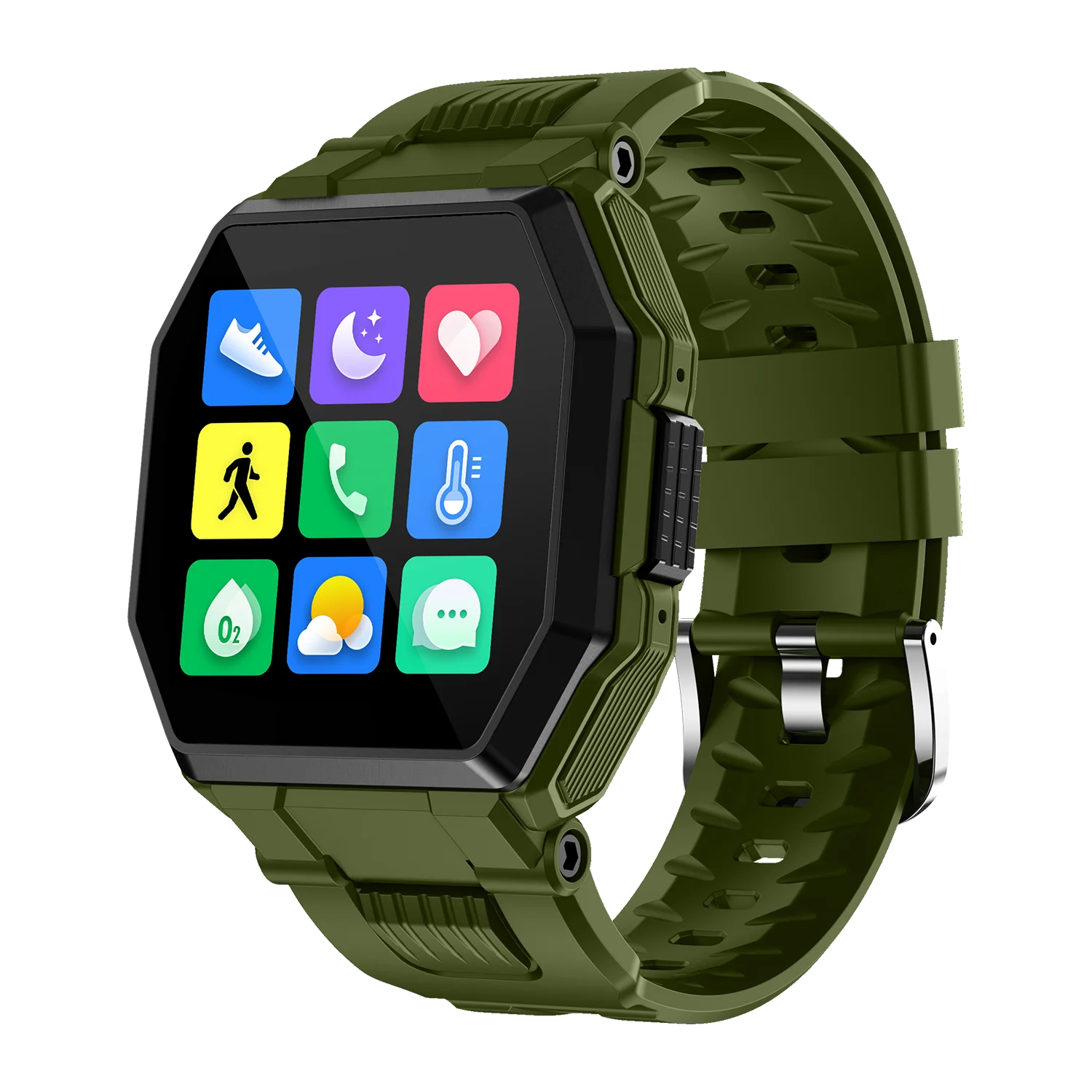 

S9 Full Screen Smart Watch ECG Monitor Blood Pressure Oxygen Pulse Sensor Sports Watch Button Active Smartwatch Manufacturer, Black ,white, pink