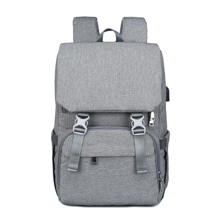 

Waterproof Multi-function Travel Baby Diaper Bag Backpack with USB Charging Port, Blue, red, dark gray, light gray, black