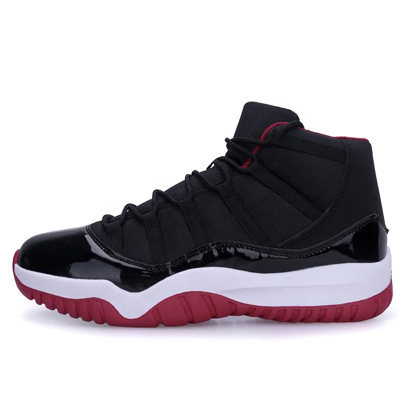 

New AJ11 Men's Basketball Shoes Black White Basketball Sneakers Anti-skid Breathable Plus 45 Outdoor Sports Shoes Unisex