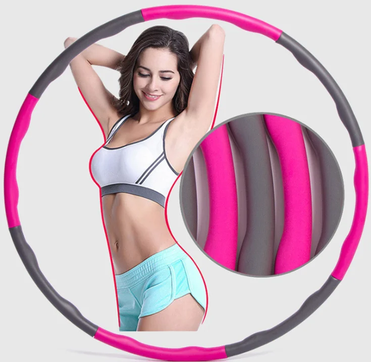 

High Quality Fitness Equipment Foam Detachable Hoola Hoops Weighted Body Building Hula Ring
