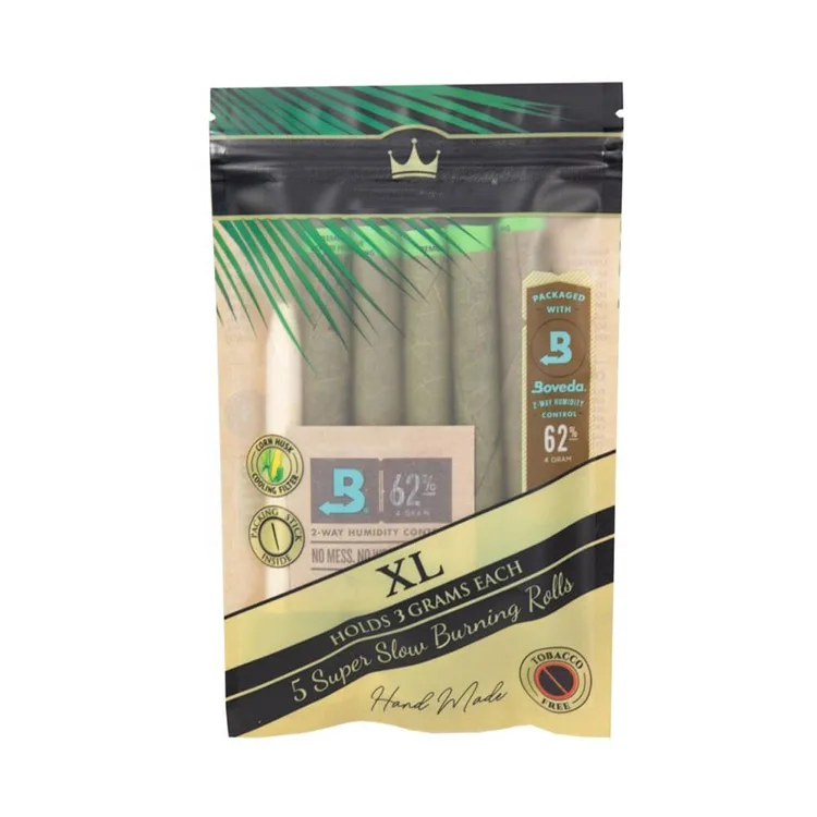

Eco Friendly Biodegradable Bag Resealable Zipper Pouches Ziplock Plastic Custom Packaging Cigar Bags with Humidor