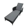 Modern Garden Outdoor Furniture Beach Chair Rattan Sun Lounger Adjustable Sun Bed Lounger For Beach Or Hotel