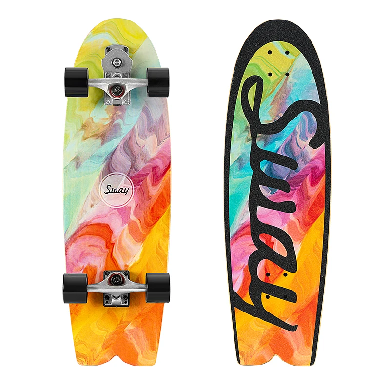 

SWAY New style Thailand wholesale skateboard Surfskate 32 Inch Canadian Maple Deck Surfboard With S7 Truck