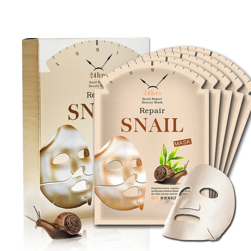 

Snail moisturizing anti-wrinkle facial mask hydrating anti-aging repairing barrier mask for dry skin