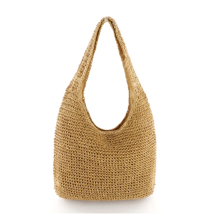 

Fashion Ladies Women's Straw Woven Hollow Shoulder Bag Handbag Korean Style Shoulder Bag Tote Wallet