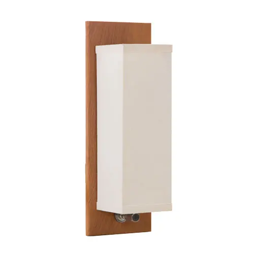 Classic Rectangle Shaped White Wood Wall Mounted Wall Light For Hotel
