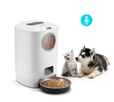 

Amazon best selling wholesale cats food feeder dog smart automatic pet feeder 4.5L Timing and Quantitative Feeding Machine