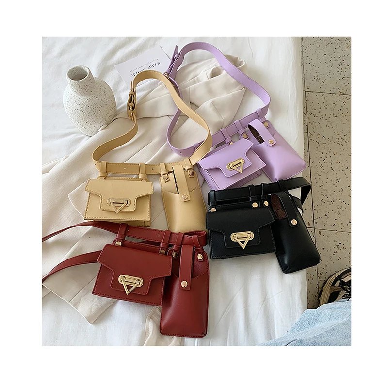 

Ins Chic Fanny Pack Women PU Leather Waist Belt Bag Girls Crossbody Bags Phone Purses luxury handbags Fashion designer chest bag