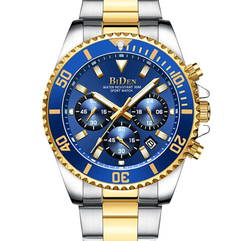 

Biden 330 Complete Calendar Japan Movt Watches Quartz Jewelry Watches Brand for Men OEM