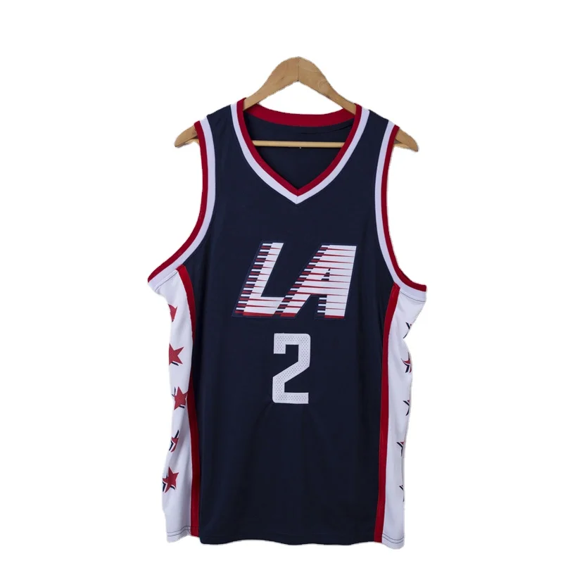 

Team Clippers Jerseys Player #2 Leonard #13 George Original Design with Logo Mesh Polyester Men Basketball Jersey Shorts