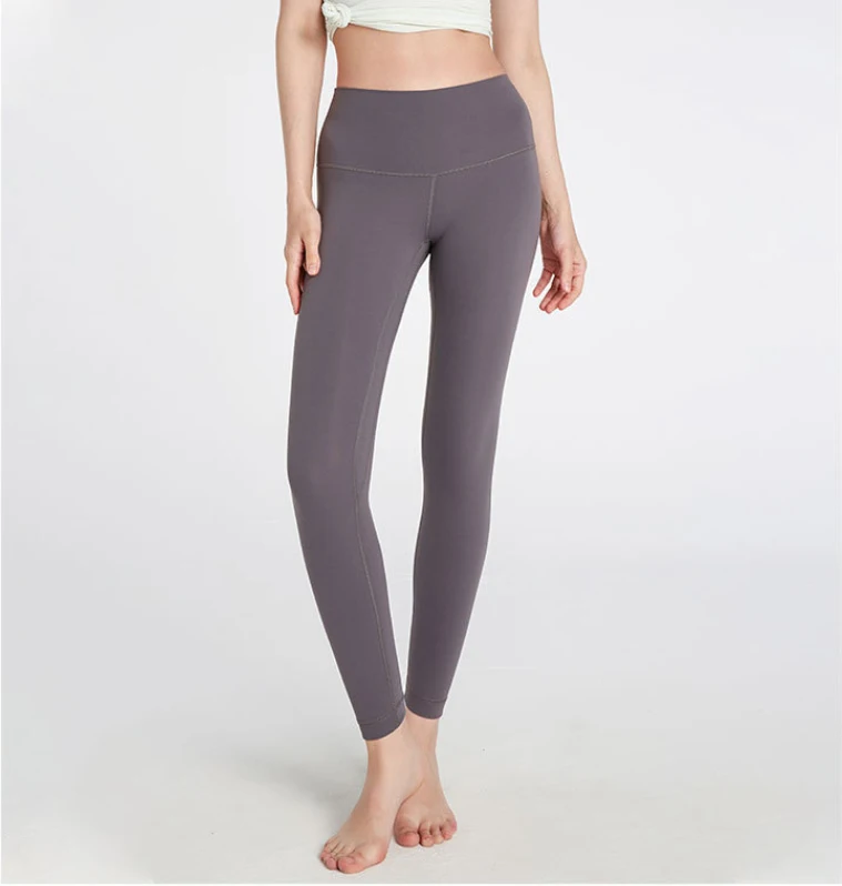 

High Quality Double-Sided Brushed Nude Soft Fitness Yoga Leggings Pants, 10 colors