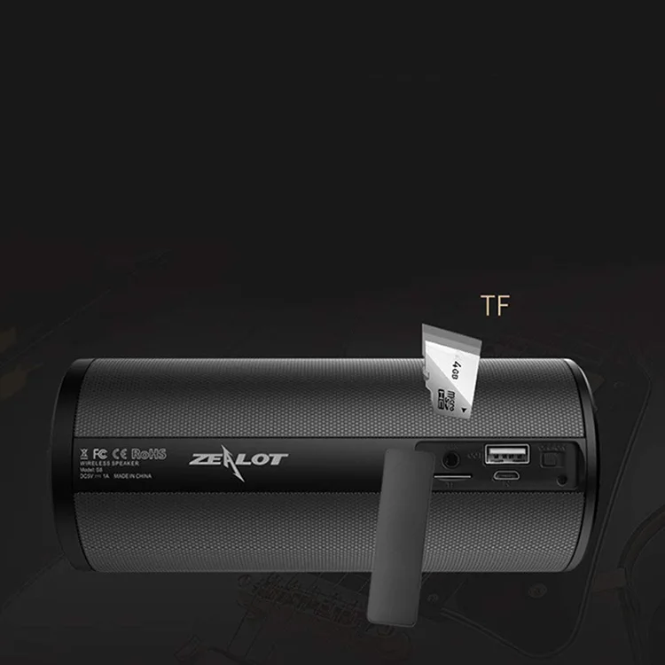 ZEALOT S8 Portable Wireless Bluetooth Speaker with Silicon Sling Cover - ANKUX.COM