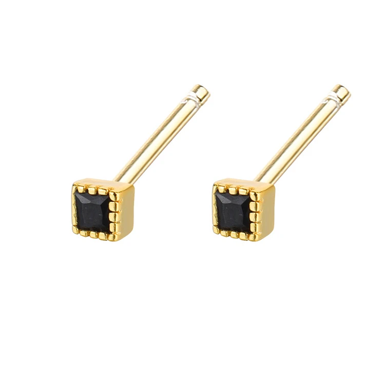 Zircon Earrings 2022 New Fashion Korean Temperament Net Red Premium Earrings Small Exquisite Sterling Silver