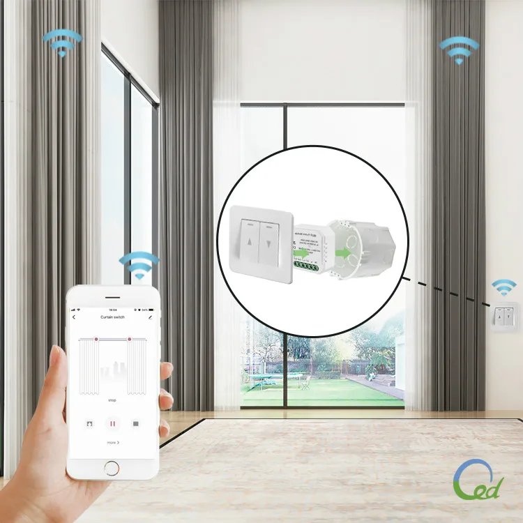 automatic curtain roller shutter garage door tuya smart life wifi curtain switch module - ANKUX.COM